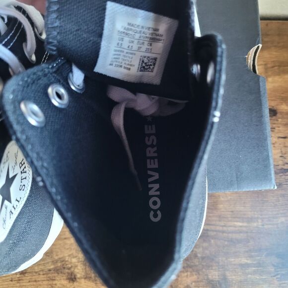 NIB Converse Chuck Taylor All Star High Top Platform Lugged Sneakers Black 6.5 - Picture 7 of 10